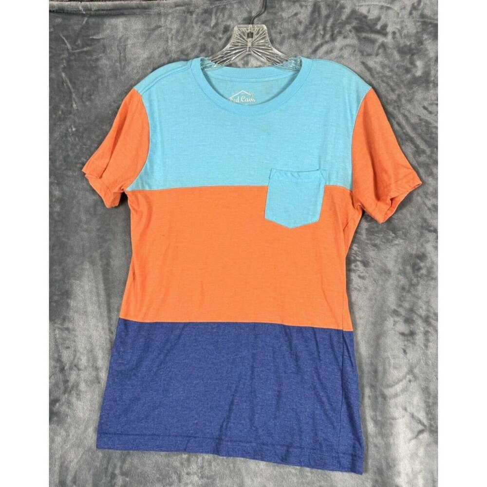 Red Camel Women Tops Tees - Short Sleeve Size Medium Colorful Blocks - Picture 1 of 8